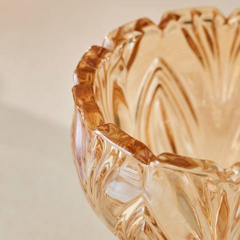 Karaca Barry Glass Turkish Delight Bowl,  Amber