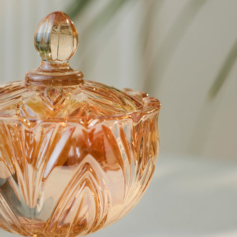 Karaca Barry Glass Turkish Delight Bowl,  Amber