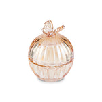 Karaca Butterfly Glass Turkish Delight Bowl, Amber