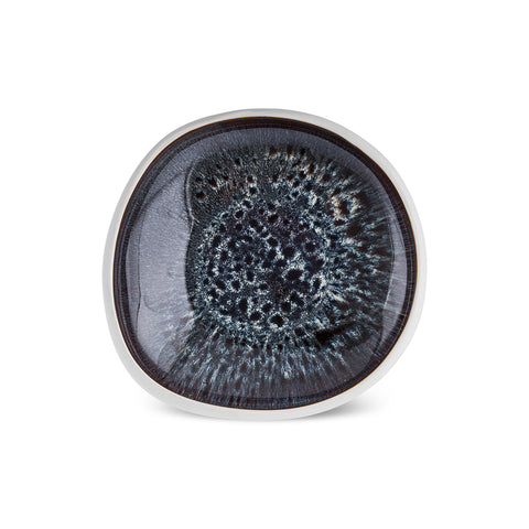 Karaca Earth Collection New Galactic Reactive Glaze Dessert/Side Plate, 22cm, White
