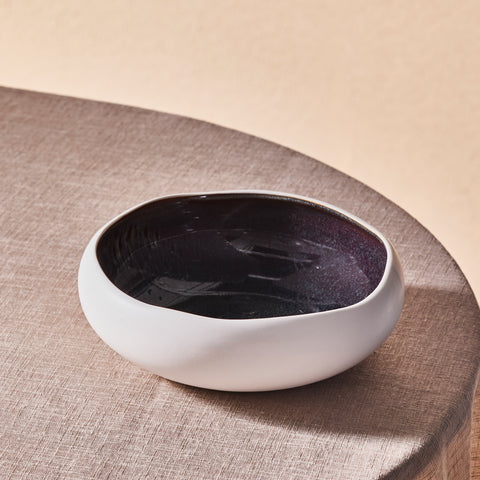 Karaca Earth Collection New Galactic Reactive Glaze Pasta Bowl, 21cm, White