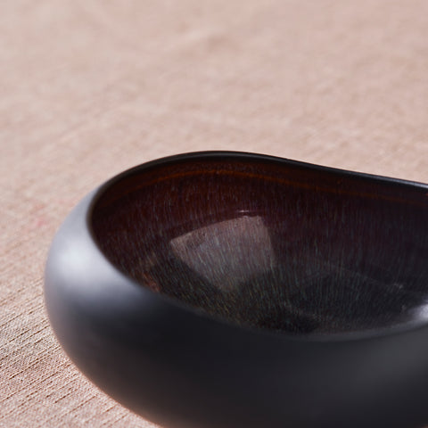 Karaca Earth Collection New Galactic Reactive Glaze Cereal/Soup Bowl, 15cm, Black