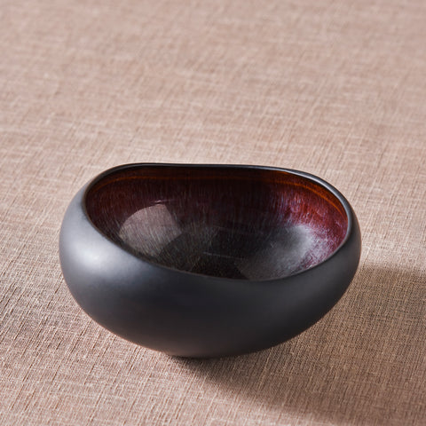 Karaca Earth Collection New Galactic Reactive Glaze Cereal/Soup Bowl, 15cm, Black