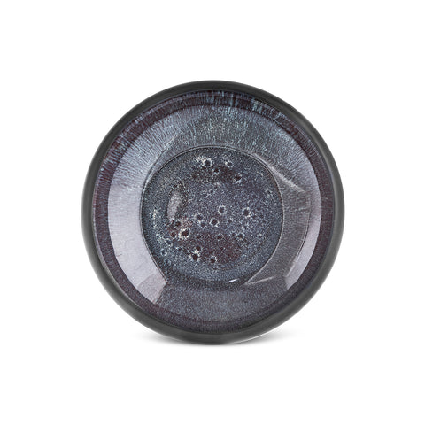 Karaca Earth Collection New Galactic Reactive Glaze Salad Bowl, 23cm, Black
