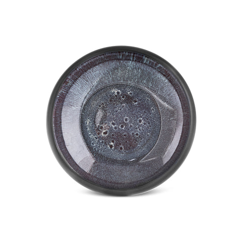 Karaca Earth Collection New Galactic Reactive Glaze Salad Bowl, 23cm, Black