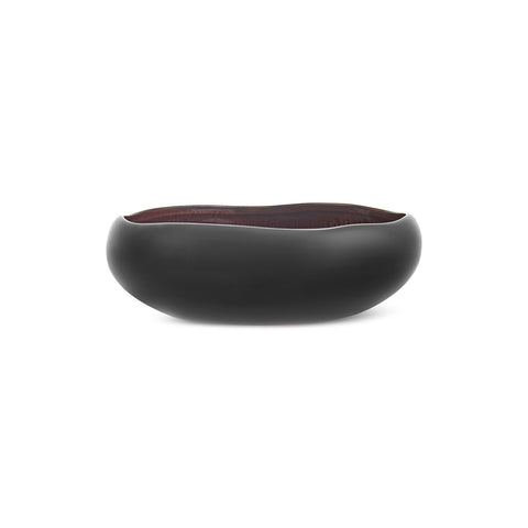 Karaca Earth Collection New Galactic Reactive Glaze Salad Bowl, 23cm, Black