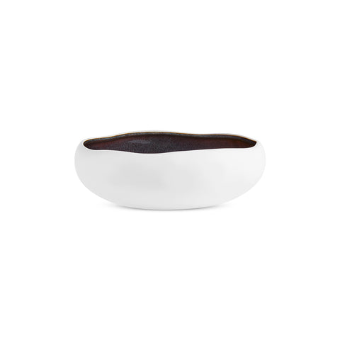 Karaca Earth Collection New Galactic Reactive Glaze Salad Bowl, 23cm, White