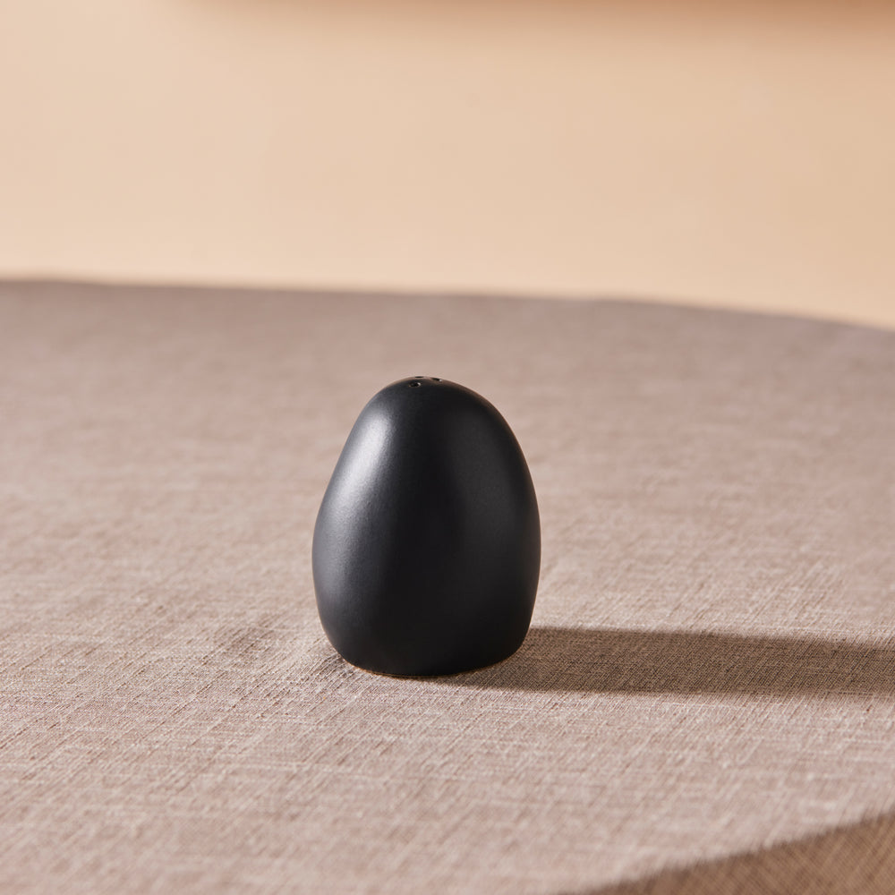 Karaca Earth Collection New Galactic Reactive Glaze Salt Shaker, 7cm, Black