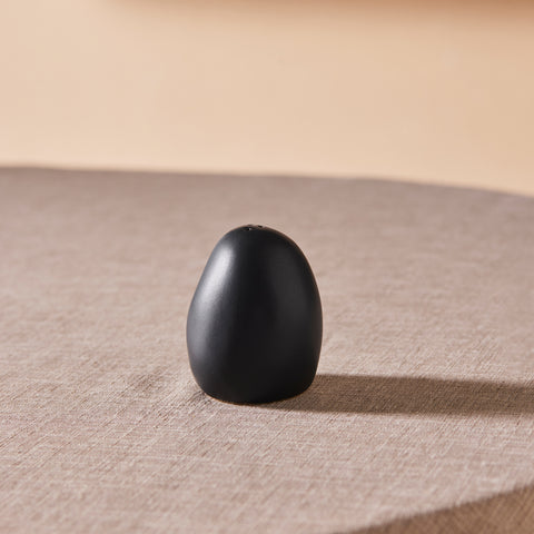 Karaca Earth Collection New Galactic Reactive Glaze Salt Shaker, 7cm, Black