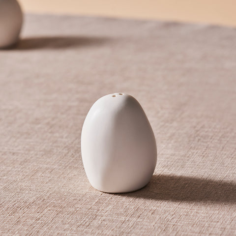 Karaca Earth Collection New Galactic Reactive Glaze Salt Shaker, 7cm, White