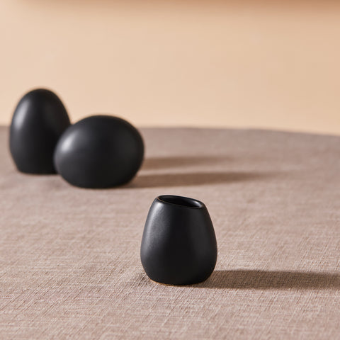 Karaca Earth Collection New Galactic Reactive Glaze Toothpick Holder, 5cm, Black