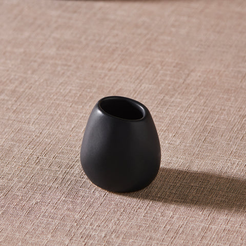 Karaca Earth Collection New Galactic Reactive Glaze Toothpick Holder, 5cm, Black