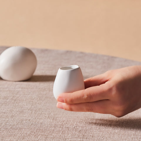 Karaca Earth Collection New Galactic Reactive Glaze Toothpick Holder, 5cm, White