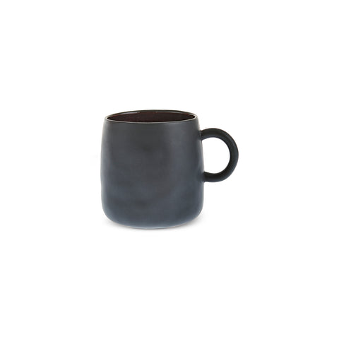 Karaca Earth Collection New Galactic Reactive Glaze Mug, 400ml, Black