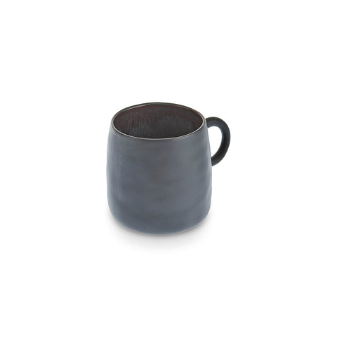 Karaca Earth Collection New Galactic Reactive Glaze Mug, 400ml, Black