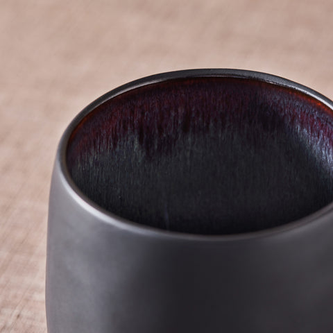 Karaca Earth Collection New Galactic Reactive Glaze Mug, 400ml, Black
