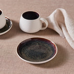 Karaca Earth Collection New Galactic 2-Piece Reactive Glaze Tea Set, 300ml, Single Person, White