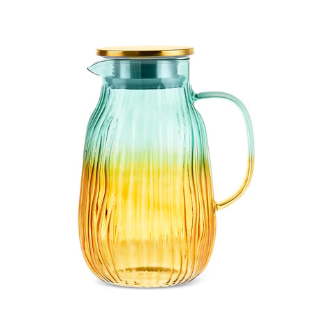 Karaca Jolie 7-Piece Tumbler Glass Set, Yellow Green