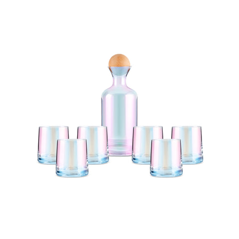 Karaca Jules 7-Piece Tumbler Glass Set, Luster