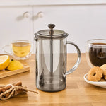 Karaca Alina Glass French Press, 600ml, Grey