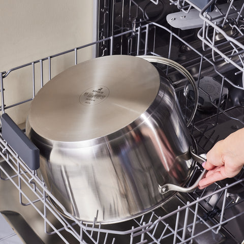 Karaca Elite Stainless Steel Induction Stock Pot & Lid, 30cm, Silver