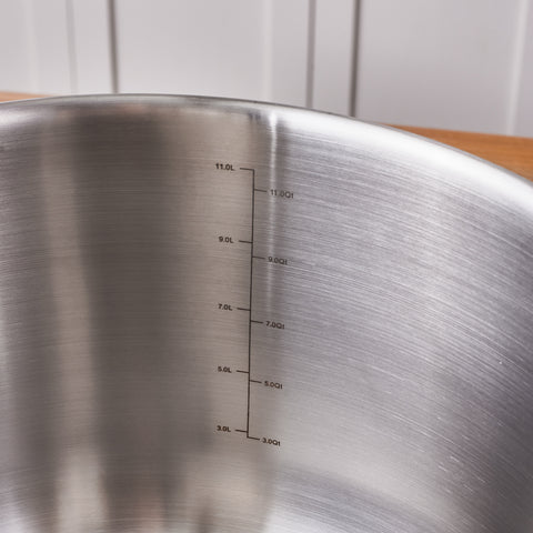 Karaca Elite Stainless Steel Induction Stock Pot & Lid, 30cm, Silver