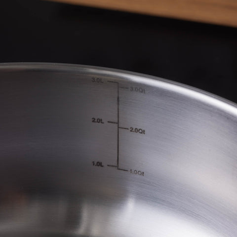 Karaca Elite Stainless Steel Induction Shallow Casserole & Lid, 24cm, Silver