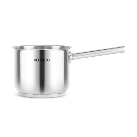 Karaca Elite Stainless Steel Induction Milk Pot, 14cm, 1,6L, Silver
