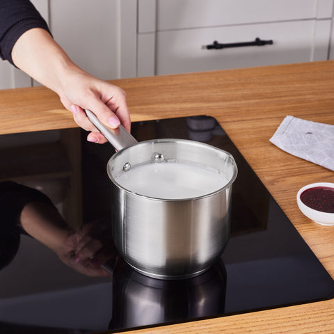 Karaca Elite Stainless Steel Induction Milk Pot, 14cm, 1,6L, Silver