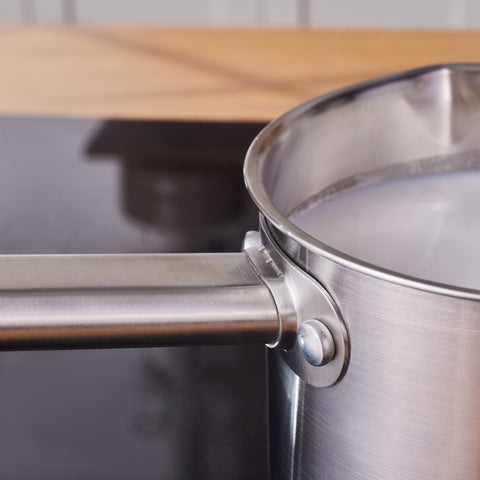 Karaca Elite Stainless Steel Induction Milk Pot, 14cm, 1,6L, Silver