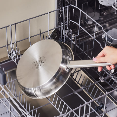 Karaca Elite Stainless Steel Induction Frying Pan, 24cm, Silver