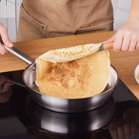 Karaca Elite Stainless Steel Induction Frying Pan, 26cm, Silver