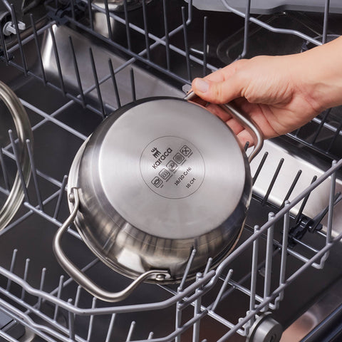 Karaca Elite Stainless Steel Induction Shallow Casserole & Lid 16cm