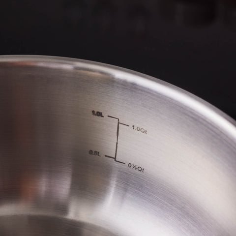 Karaca Elite Stainless Steel Induction Shallow Casserole & Lid, 18cm, Silver