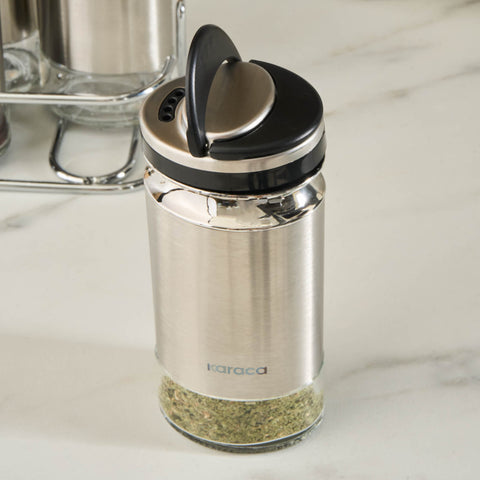 Karaca Stellum 6-Piece Spice Jar Set, Inox