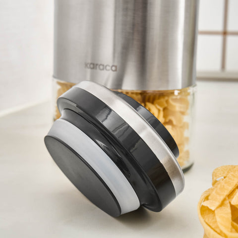 Karaca Stellum Storage Jar, 1210ml, Inox