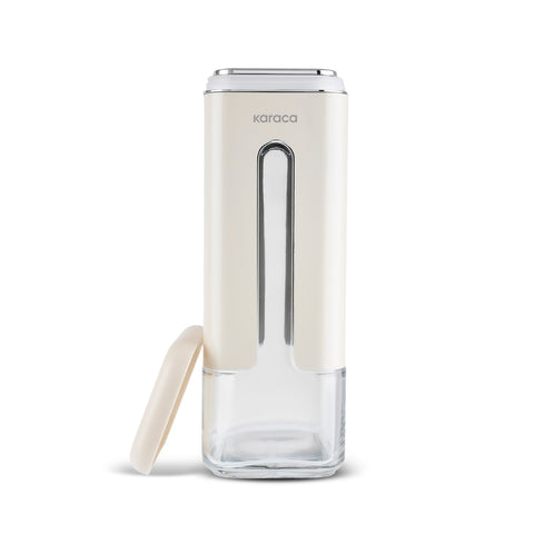 Karaca Luminous Storage Jar, 1210ml, Cream