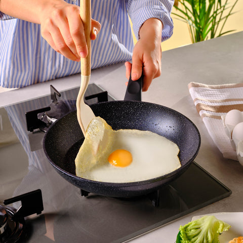 Karaca Aqua Granite Non-Stick Induction Frying Pan, 26cm, Blue