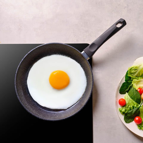 Karaca Aqua Granite Non-Stick Induction Frying Pan, 26cm, Blue