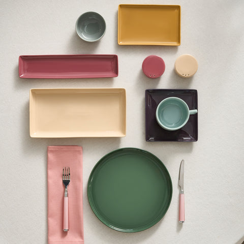 Karaca Stream Bone Monaco 34-Piece Serveware Set for 6 People, Multi