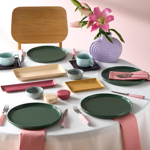 Karaca Stream Bone Monaco 34-Piece Serveware Set for 6 People, Multi