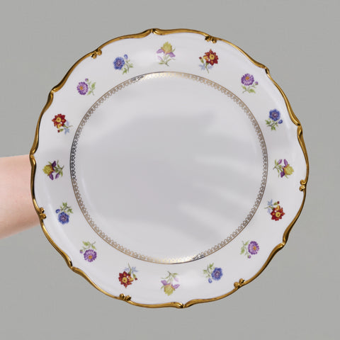 Karaca Royal Bone China Diana 55-Piece Dinner Set for 12 People, Gold