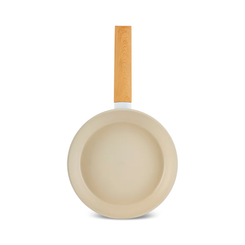 Karaca Swiss Crystal Almond Cream 12-Piece Non-Stick Induction Ceramic Cookware Set, Cream