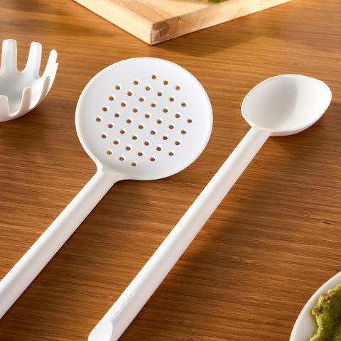 Karaca Simple 5-Piece Utensil Set, White