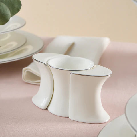 Karaca Fine Pearl Extra Argento 55-Piece Dinner Set for 12 People, Platin