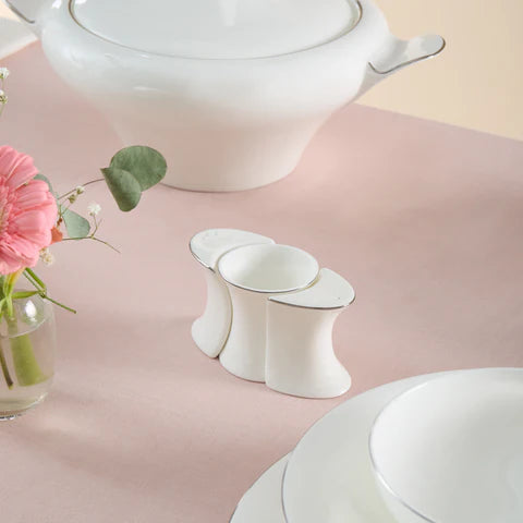Karaca Fine Pearl Extra Argento 55-Piece Dinner Set for 12 People, Platin