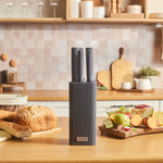 Karaca Massimo Line 6-Piece Stainless Steel Knife Set, Anthracite