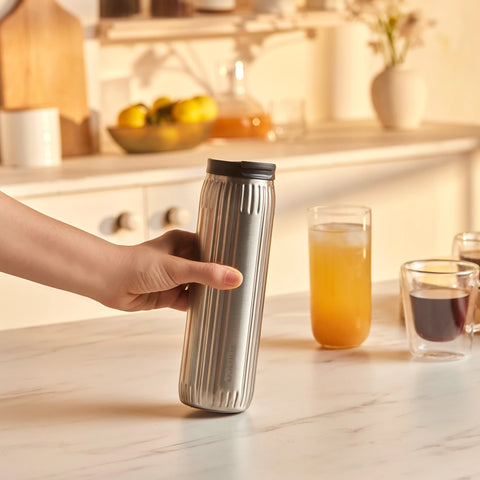 Karaca Rimo Stainless Steel Leak-Proof Flask, 600ml, Inox