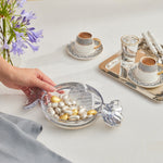 Karaca Candy Glass Decorative Bowl, 26cm, Silver