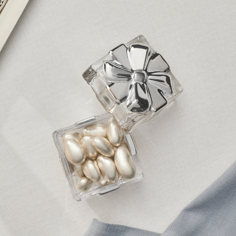 Karaca Candy Glass Turkish Delight Bowl, 7,7x5,2cm, Silver